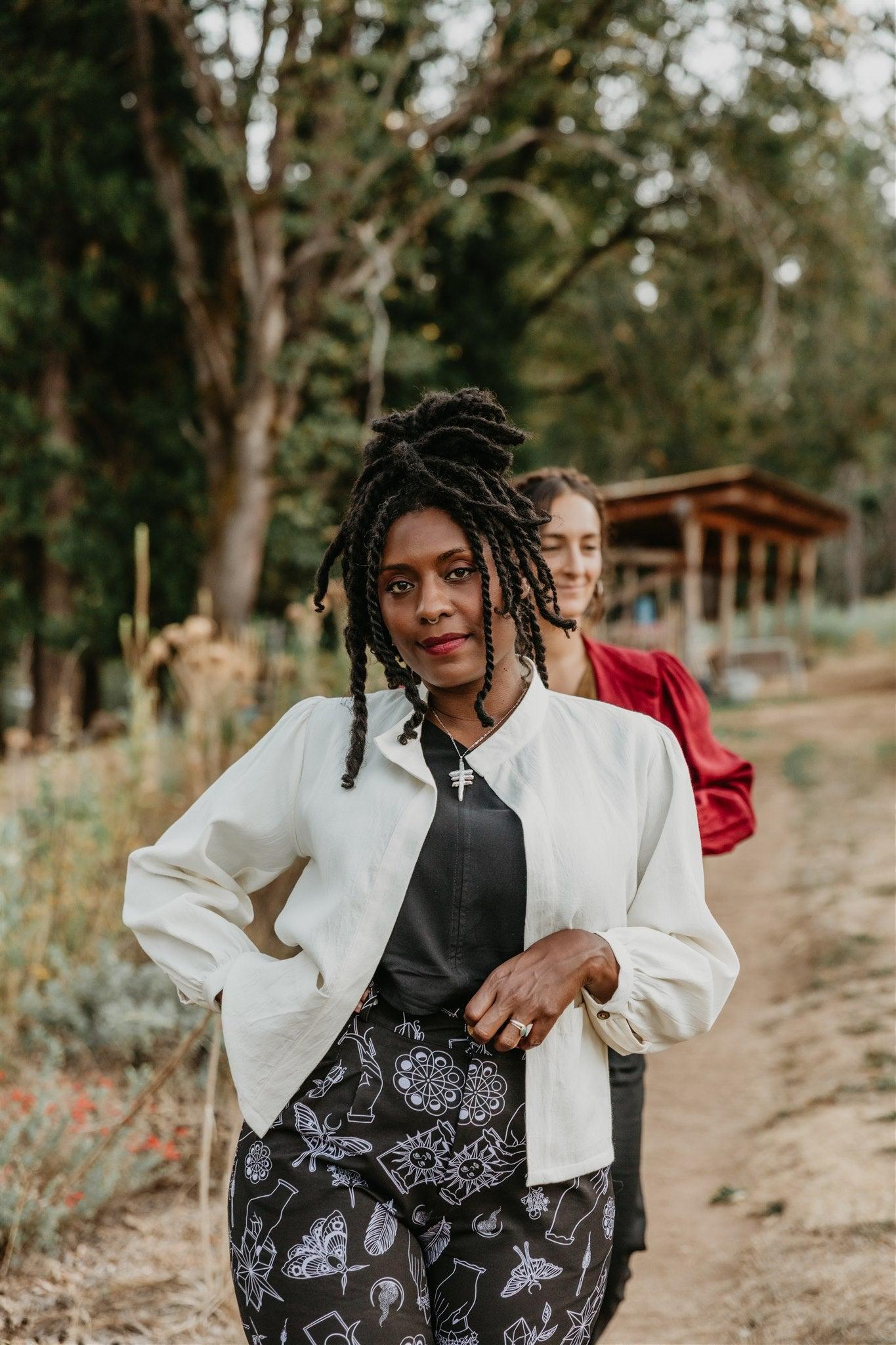 Jane Jacket in Textured White Product Image