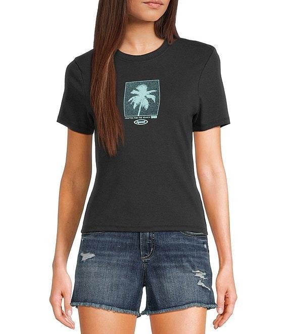 Rip Curl Neon Palm Short Sleeve Fitted T-Shirt Product Image