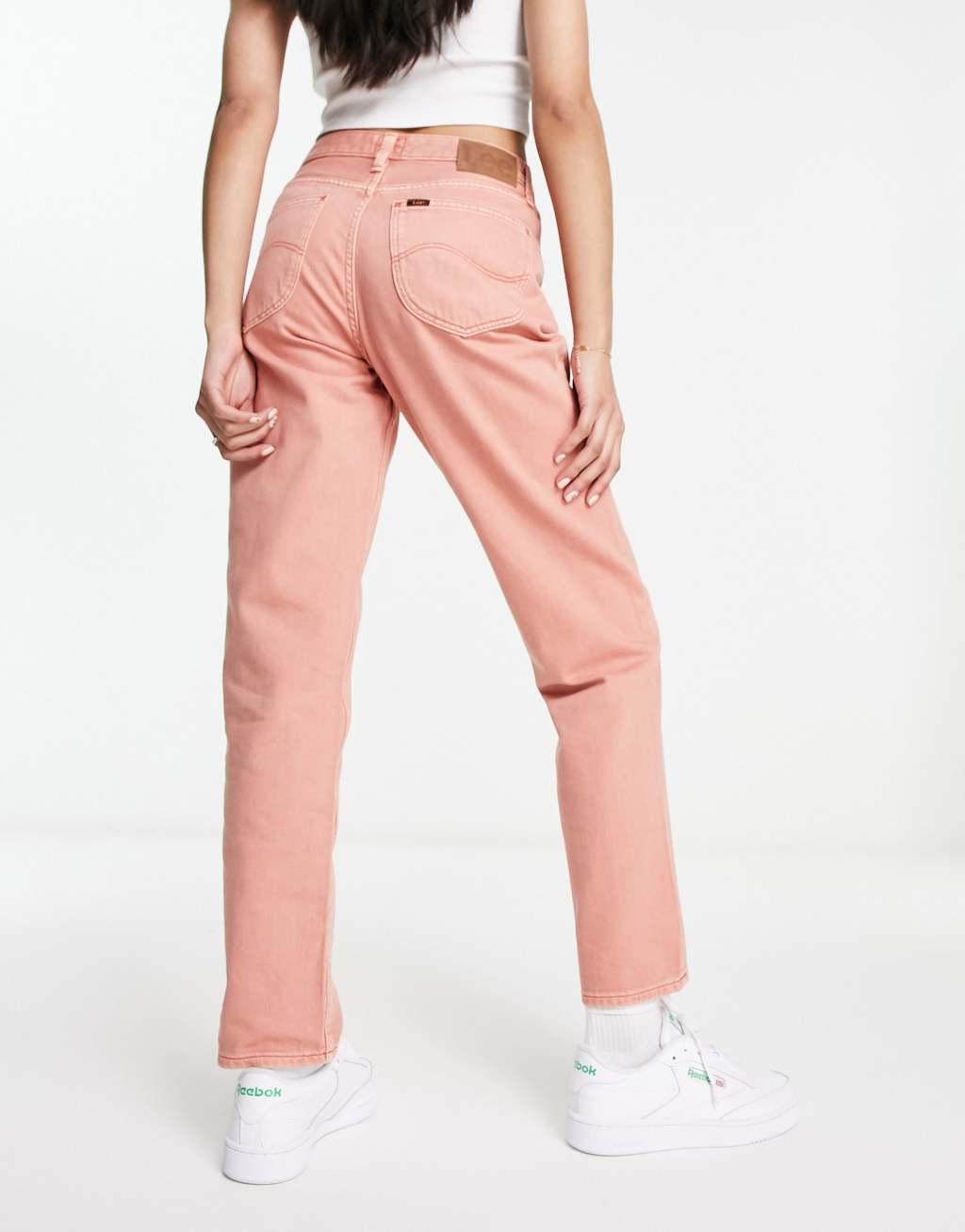 Lee carol straight leg jeans in rust denim Product Image