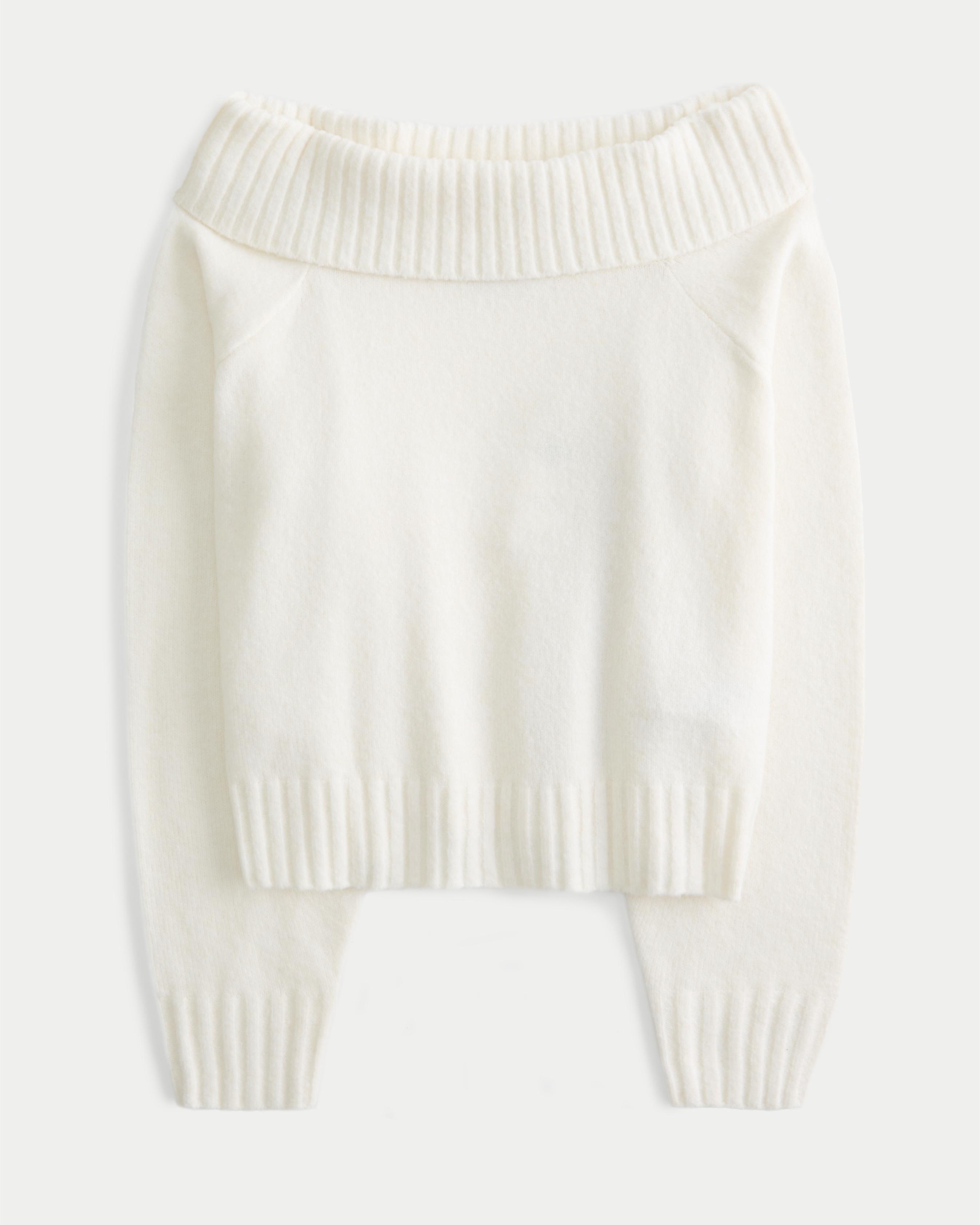 Hollister Comfy Cloud Off-the-Shoulder Sweater Product Image