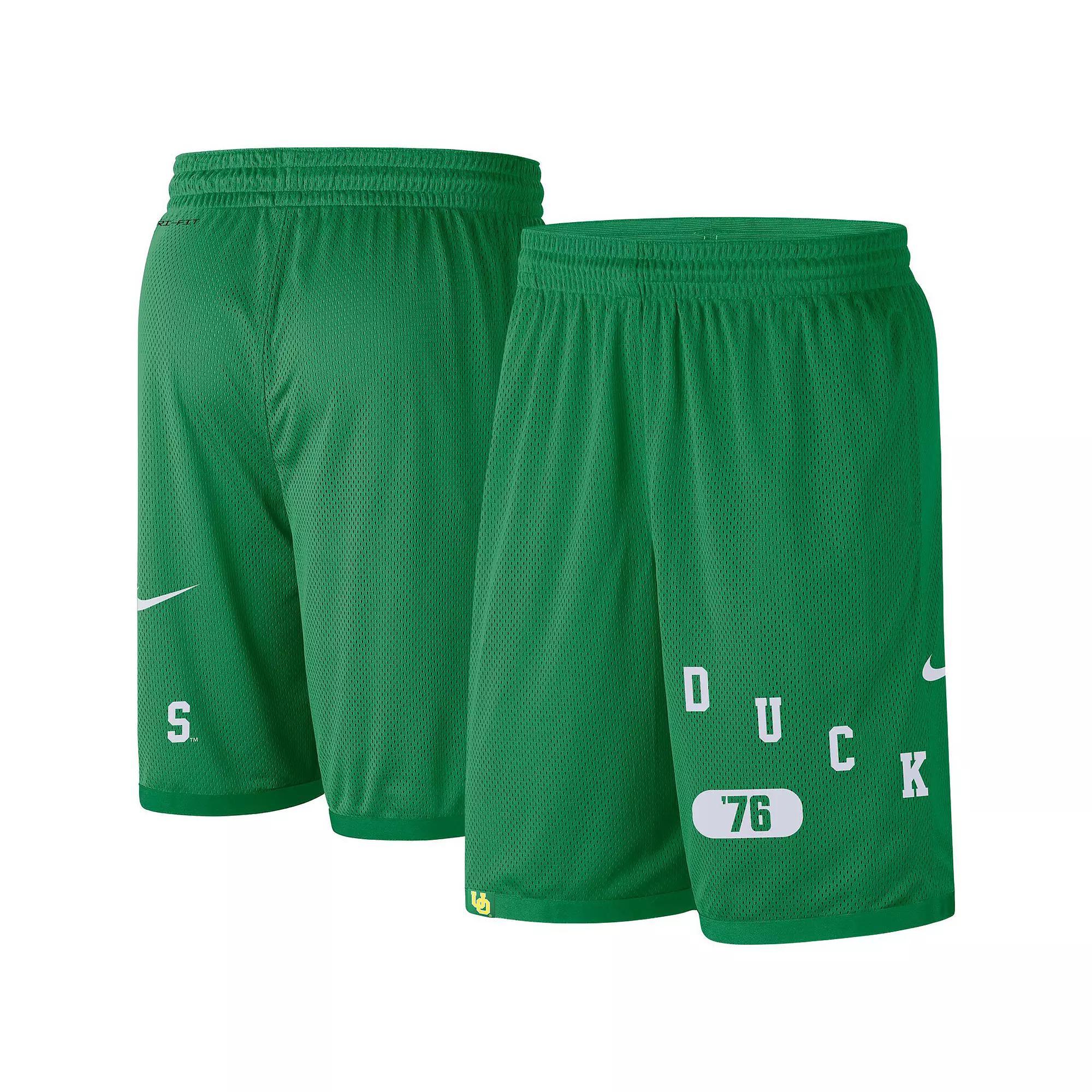 Men's Nike Green Oregon Ducks Wordmark Performance Shorts, Size: Medium Product Image