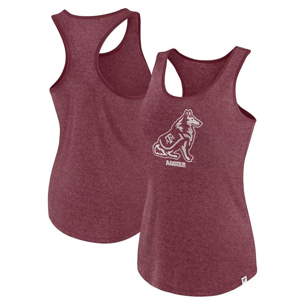 Women's Fanatics Maroon Texas A&M Aggies Mascot Racerback Scoop Neck Tank Top, Size: Large, Red Product Image