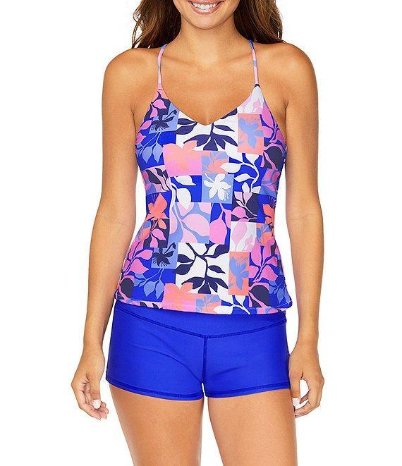 Raisins Solid Surf Shirred Short Swim Bottom Product Image