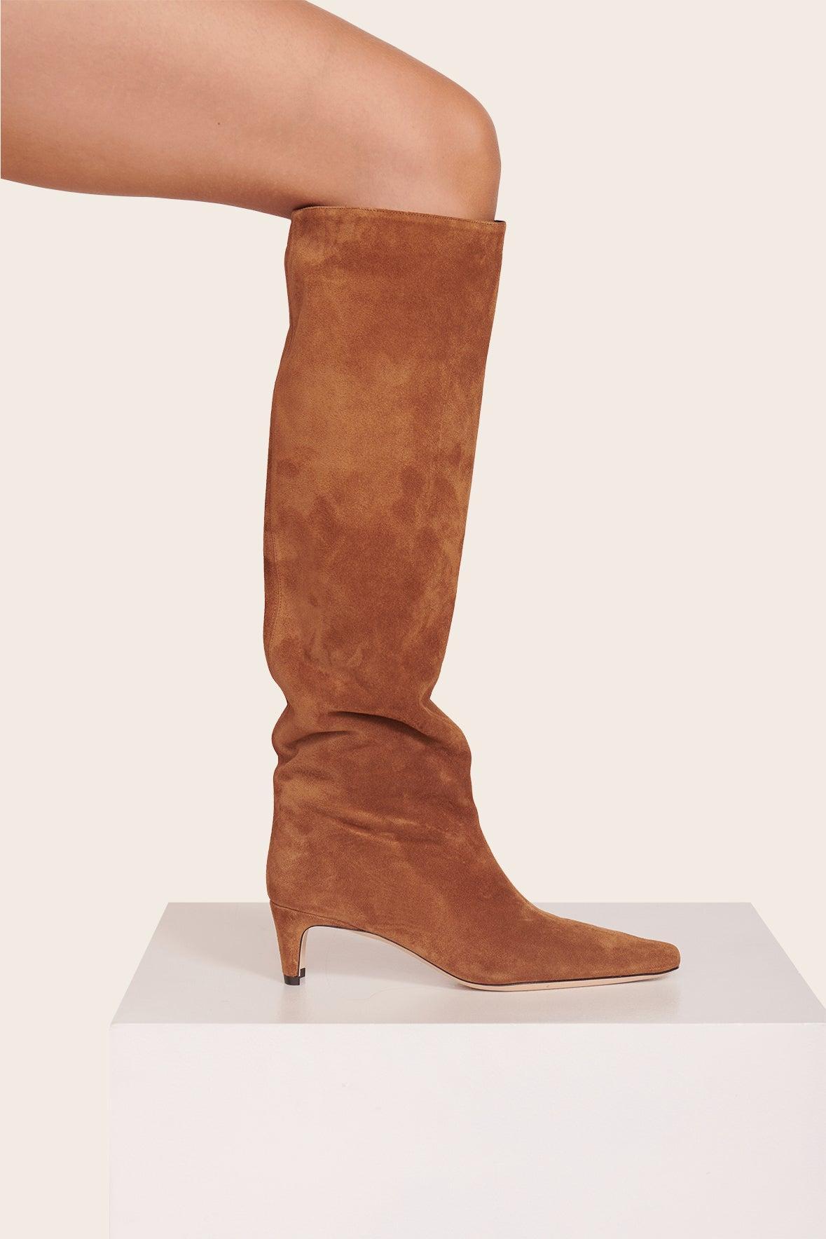 WALLY BOOT | TAN SUEDE Product Image