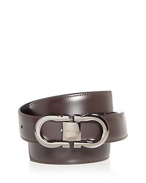 Ferragamo Mens Double Gancini Reversible Leather Belt Product Image