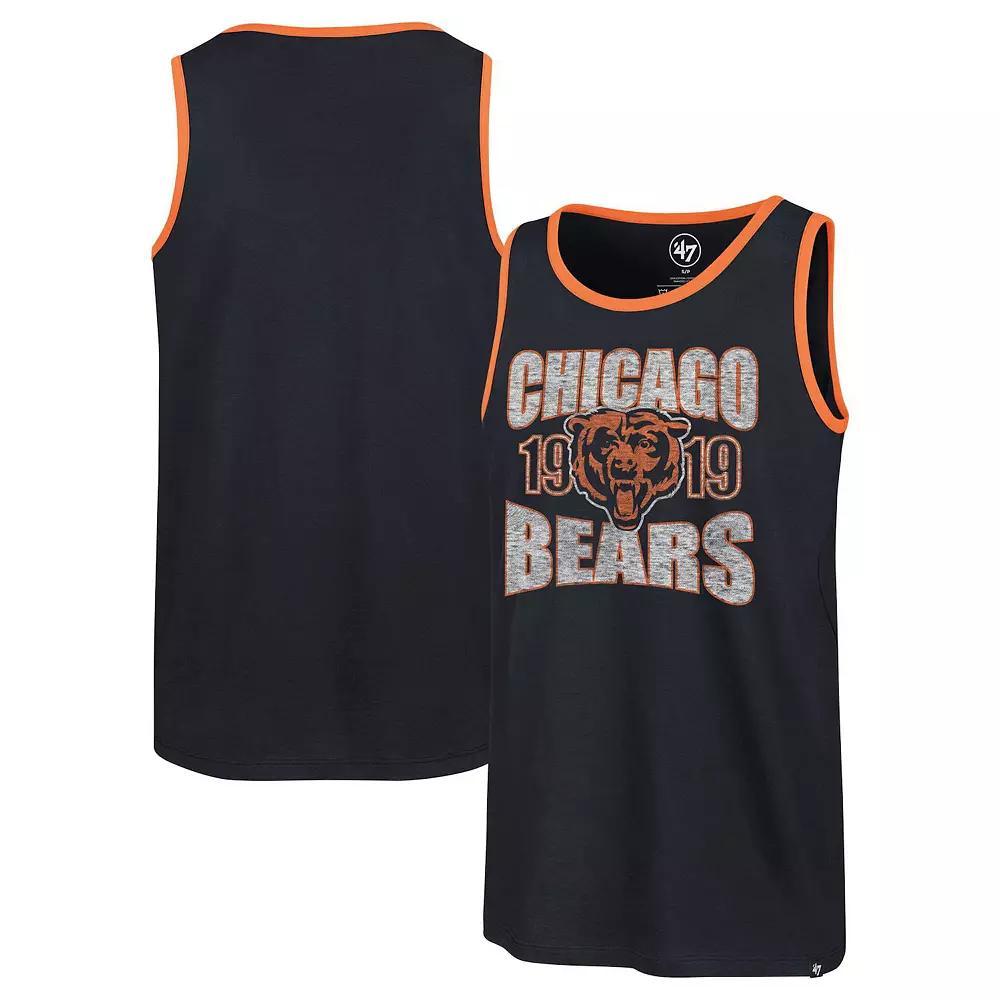 Men's '47 Navy Chicago Bears Upload Franklin Tank Top,  Product Image