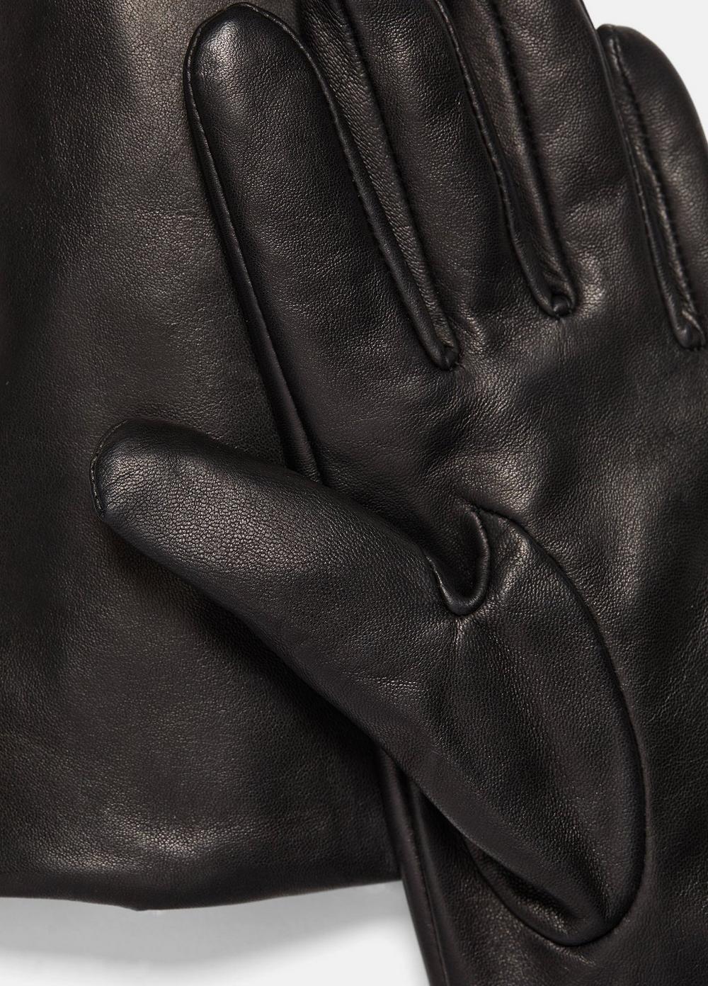 Cashmere-Lined Long Leather Glove Product Image