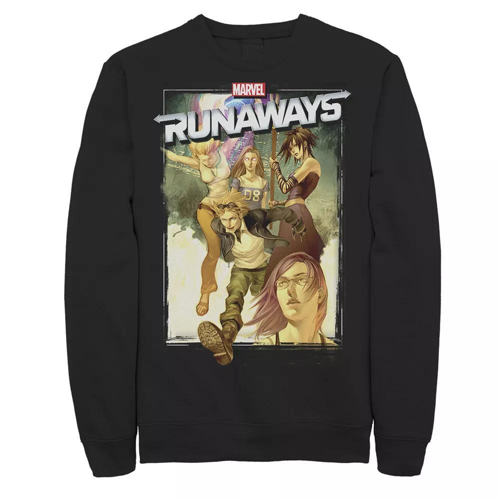 Men's Marvel Runaways Group Poster Graphic Fleece Pullover,  Product Image
