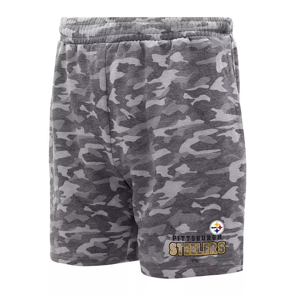 Men's Concepts Sport Charcoal Green Bay Packers Biscayne Camo Shorts,  Product Image