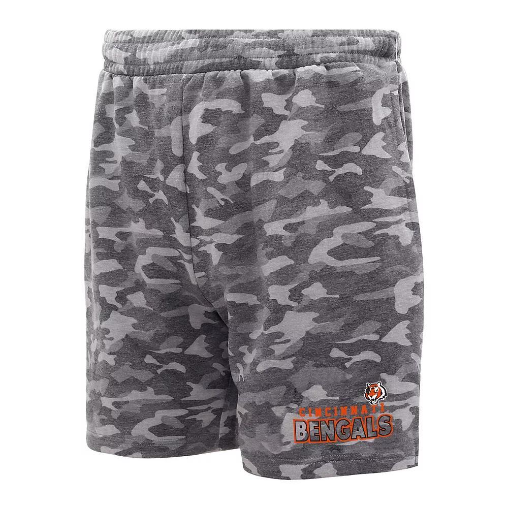 Men's Concepts Sport Charcoal Las Vegas Raiders Biscayne Camo Shorts,  Product Image