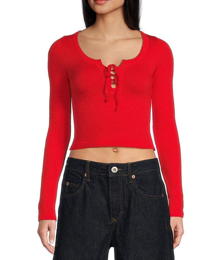 BDG Urban Outfitters Long Sleeve Knockout Top Product Image