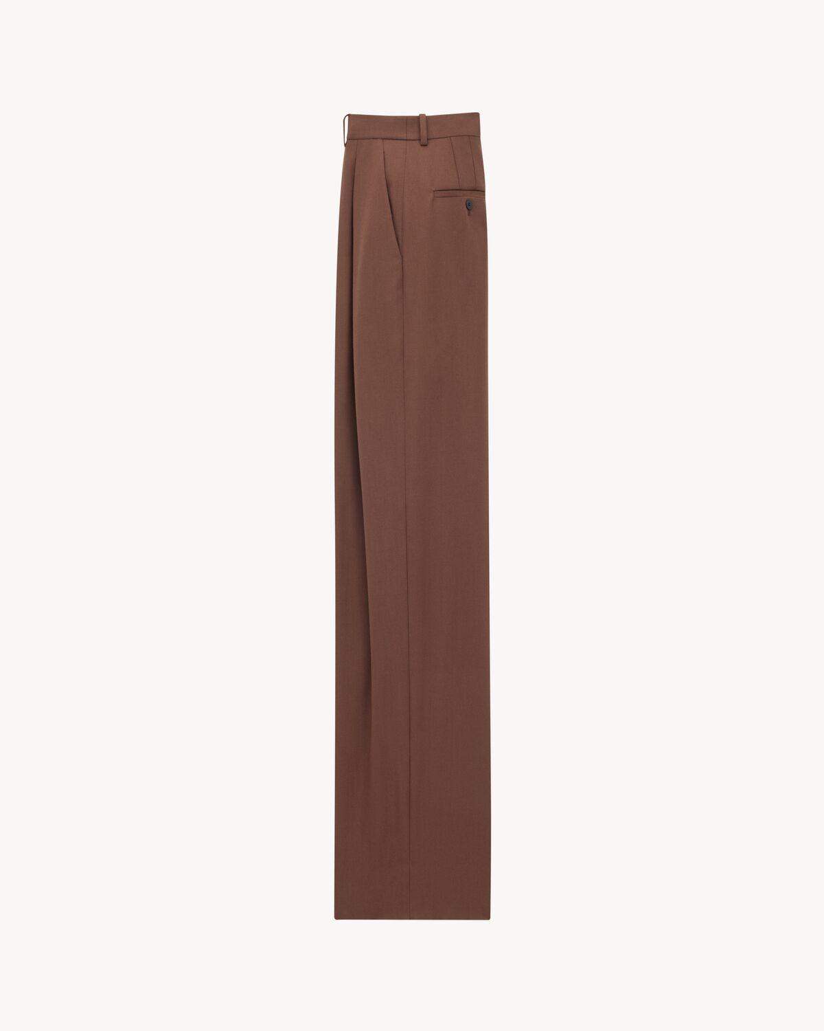 wide-leg pants in wool gabardine Product Image