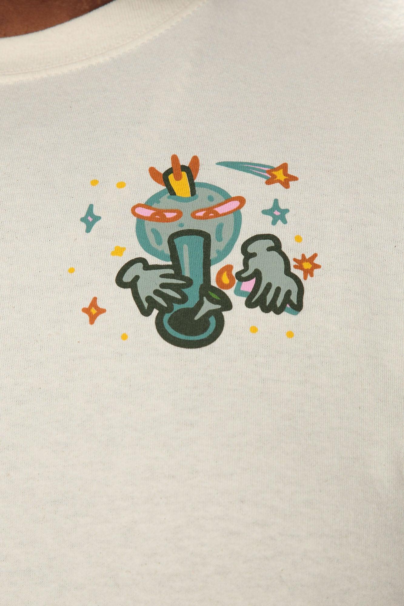 Global Smokin' Short Sleeve Tee - Cream Product Image