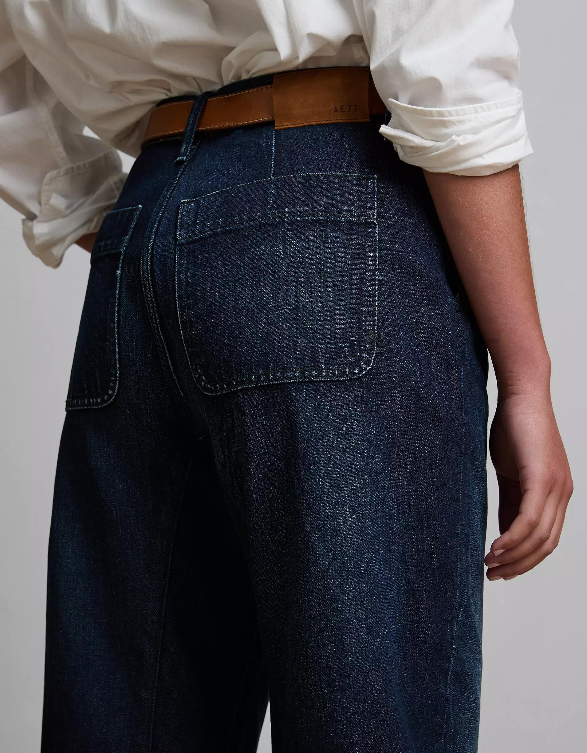 AE77 Premium Barrel Jean Product Image