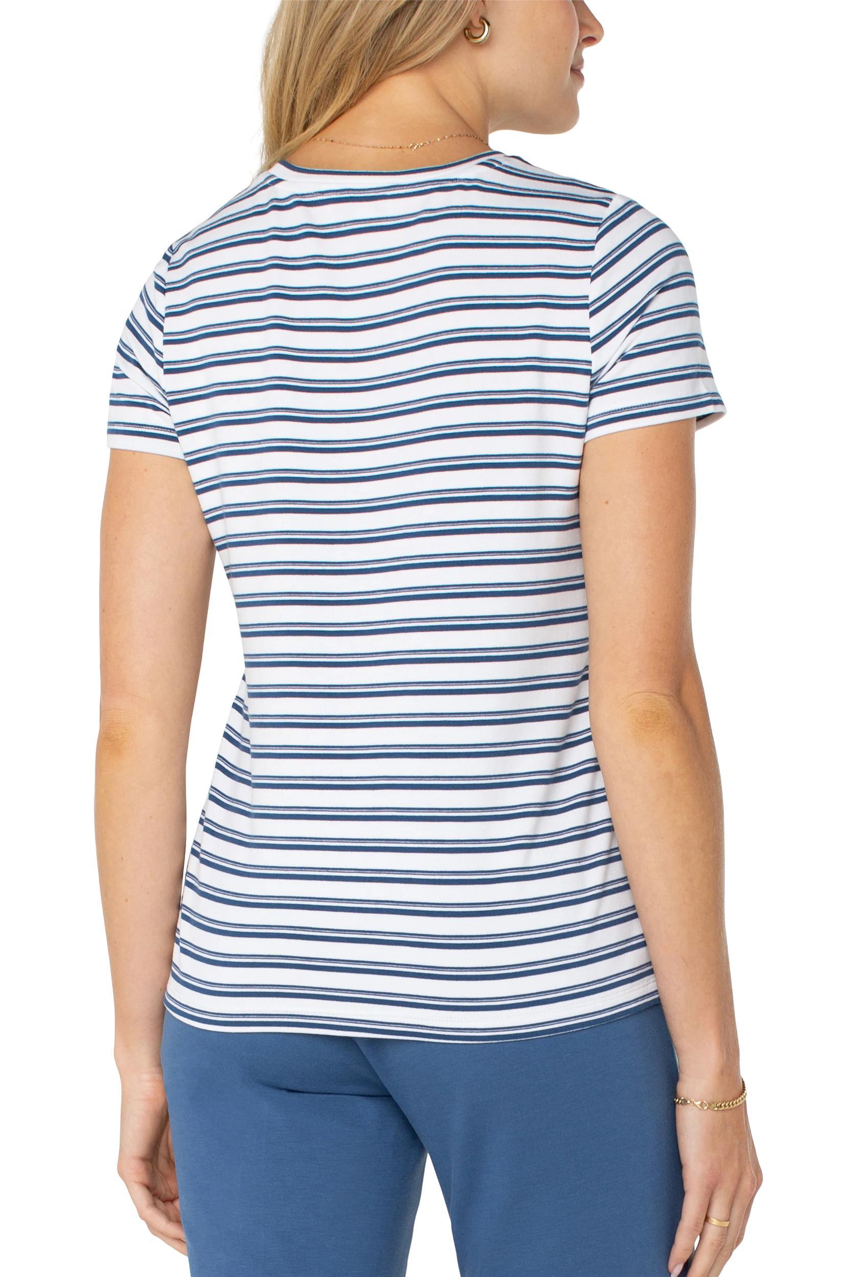 Short Sleeve Crew Neck Classic Knit Tee Product Image