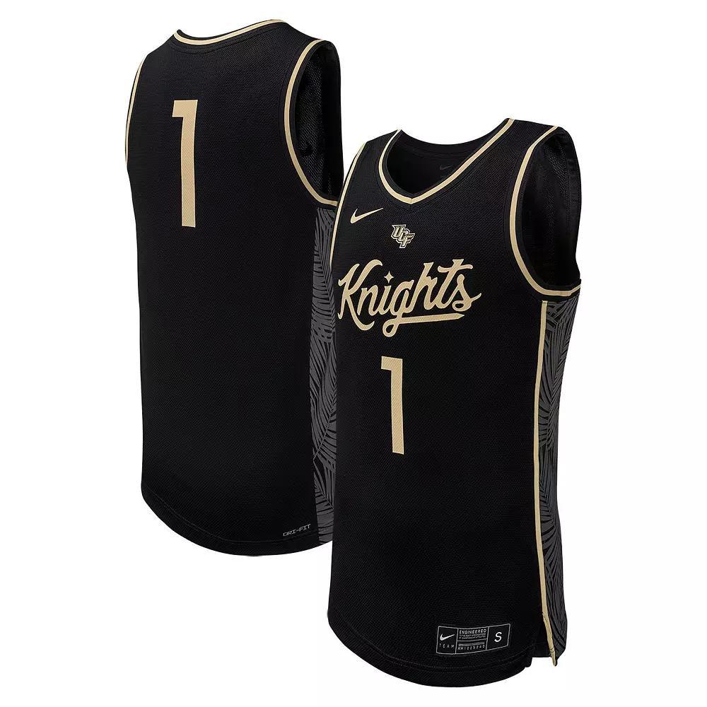 Men's Nike #1 Black UCF Knights Replica Basketball Jersey, Size: Medium Product Image