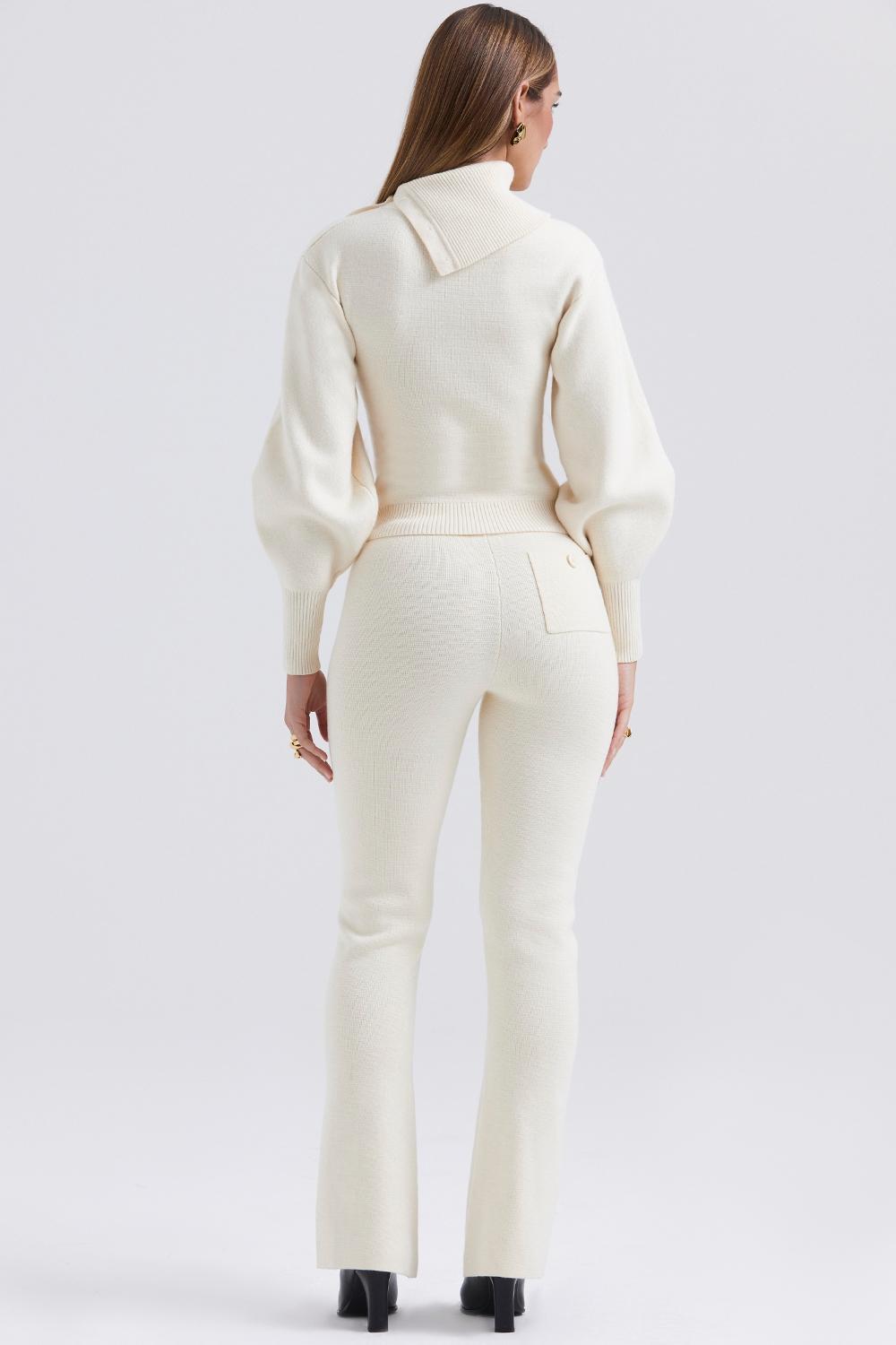 Nereida  cream cashmere blend trousers - sale Product Image