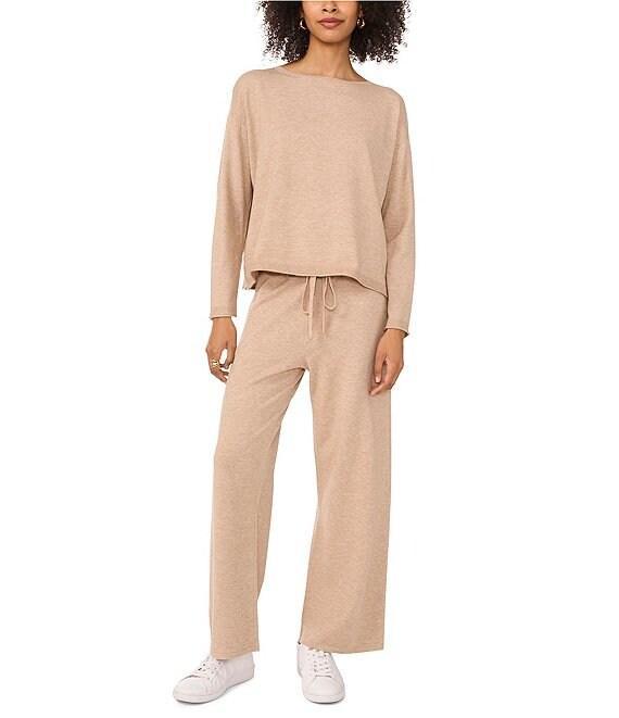 Vince Camuto Coordinating Knit Wide Leg Drawstring Pants Product Image