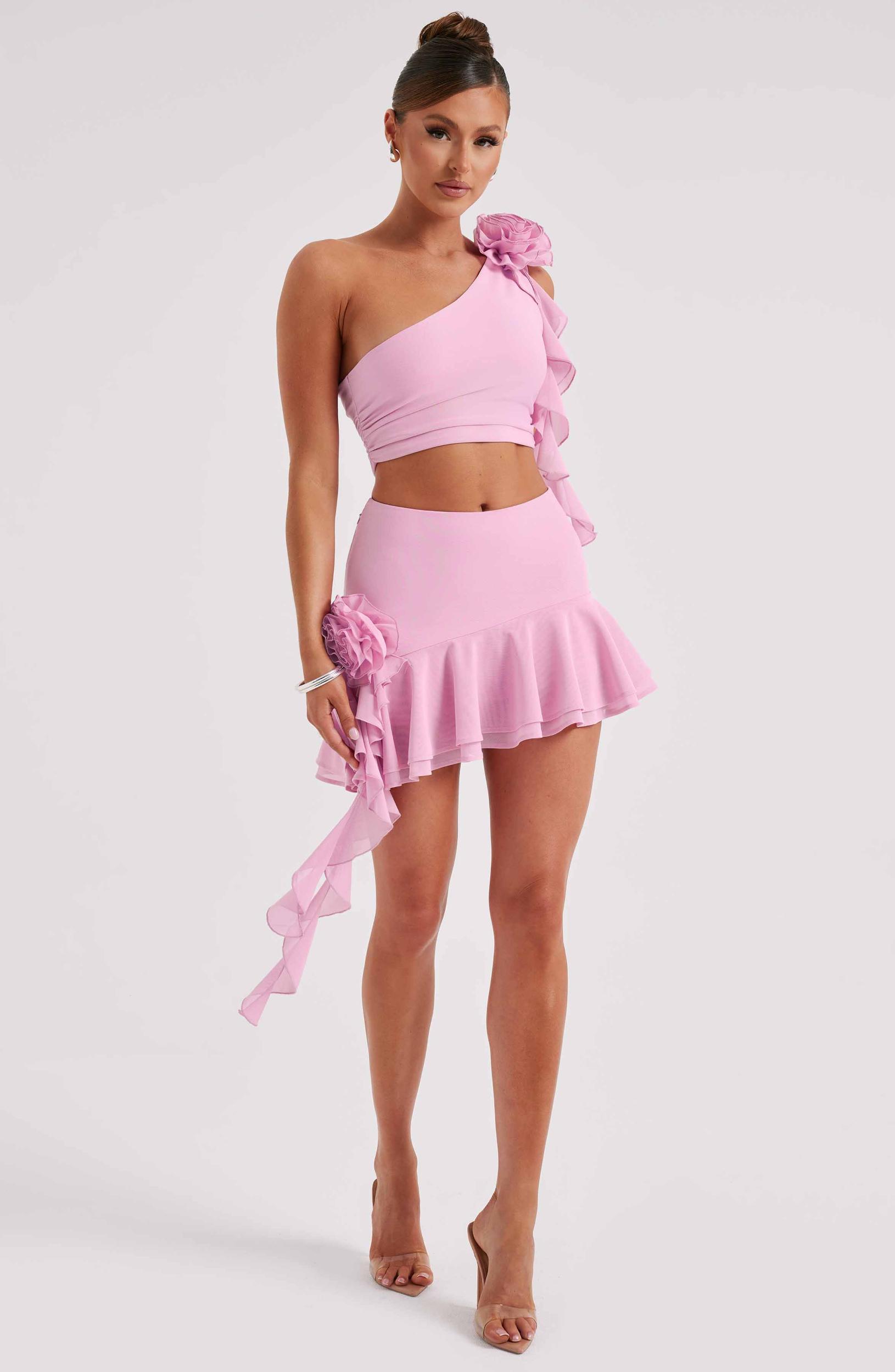 Daina Mini Skirt - Pink Product Image