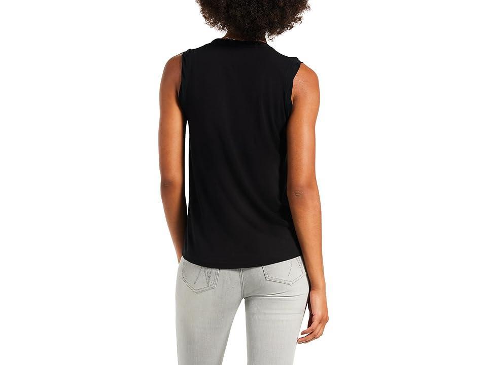 NIC+ZOE Date Night Drape Tank Onyx) Women's Clothing Product Image