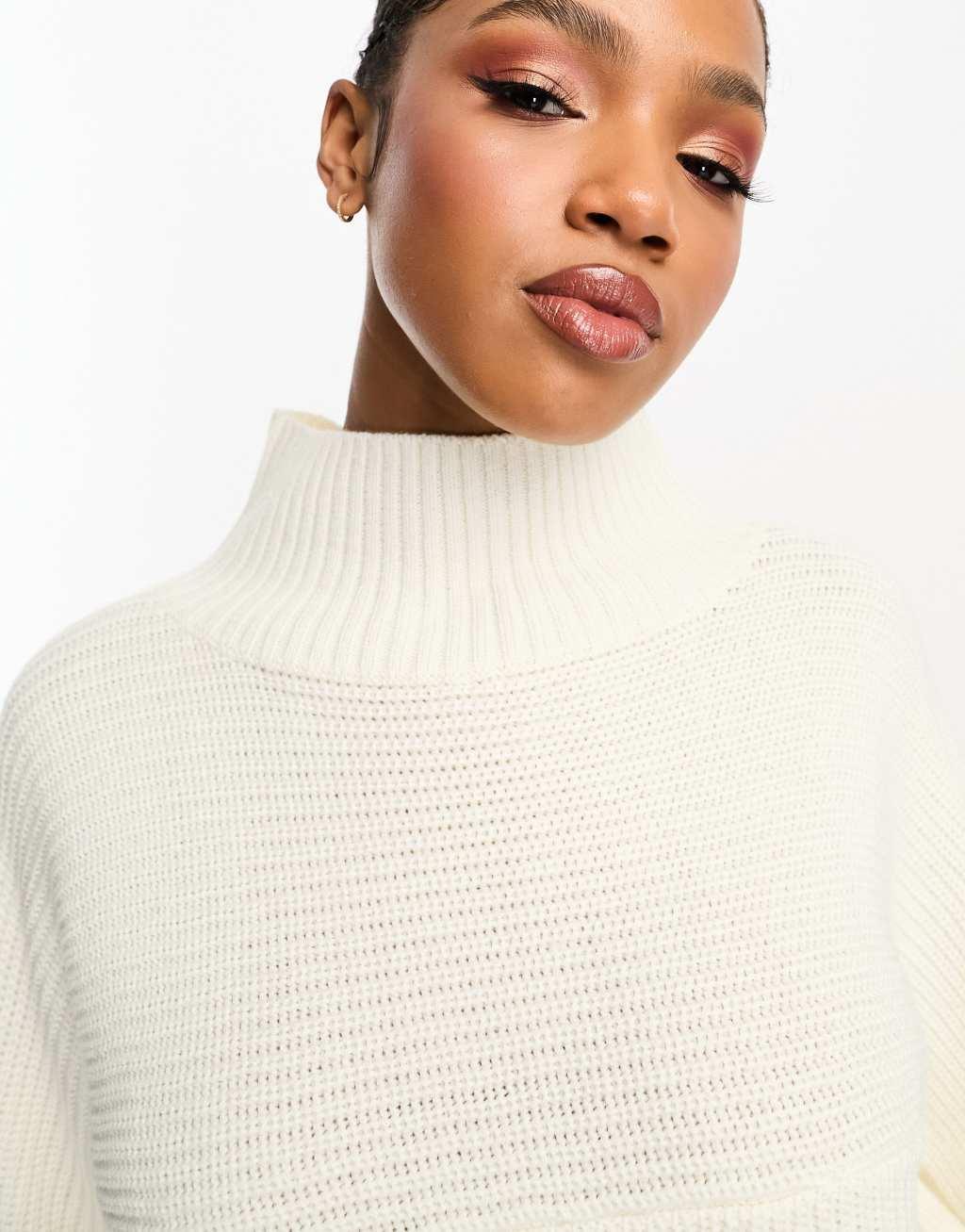 Monki high neck sweater in Product Image