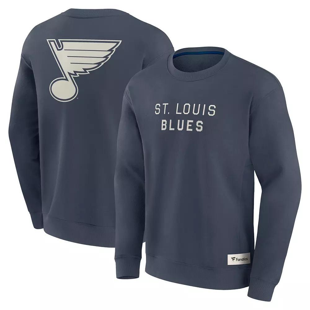 Men's Fanatics Blue St. Louis Blues Elements Future Ground Lettering Pullover Sweatshirt,  Product Image