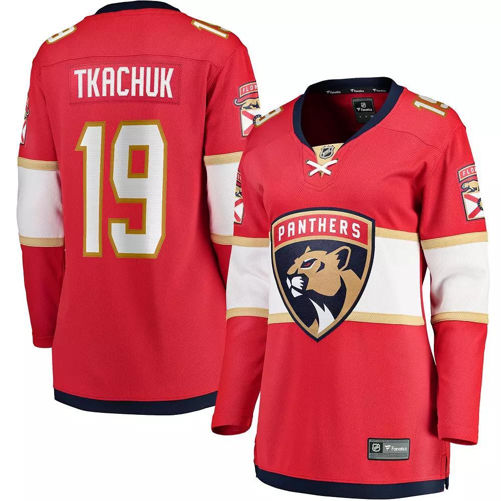 Women's Fanatics Branded Matthew Tkachuk Red Florida Panthers Home Breakaway Player Jersey,  Product Image