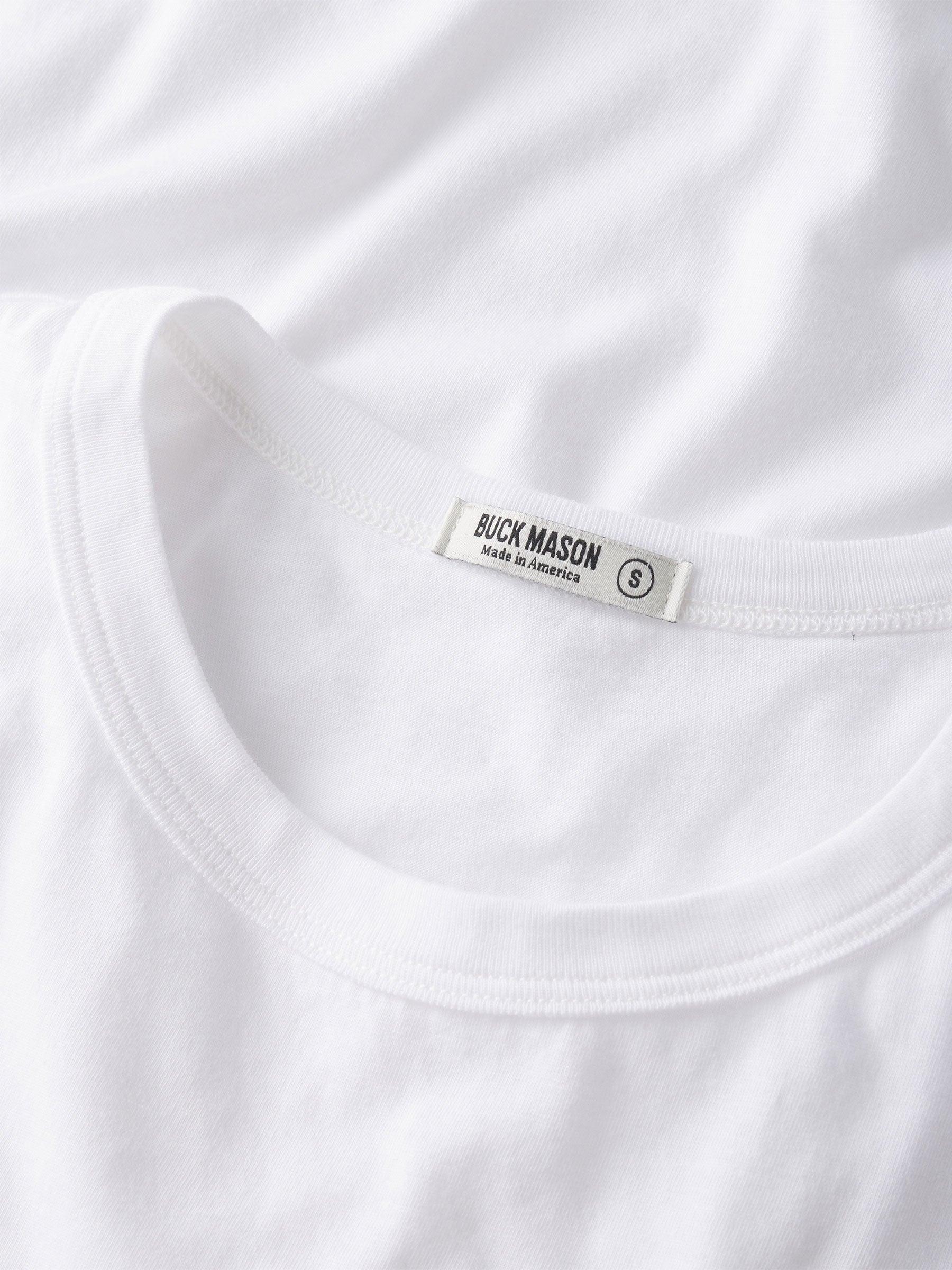 White Pima L/S Boxy Crew Product Image