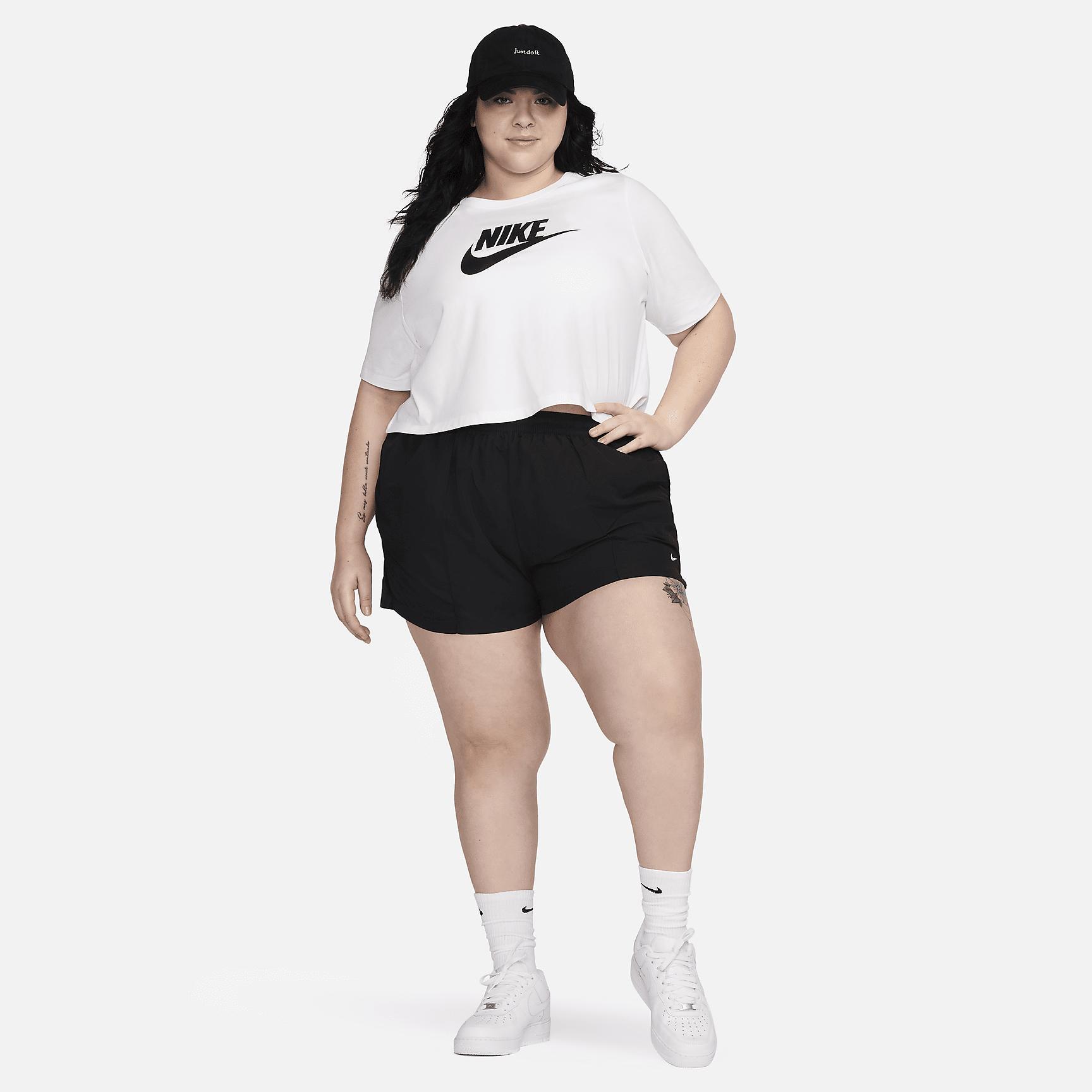 Nike Sportswear Essential Women's Cropped Logo T-Shirt (Plus Size) Product Image