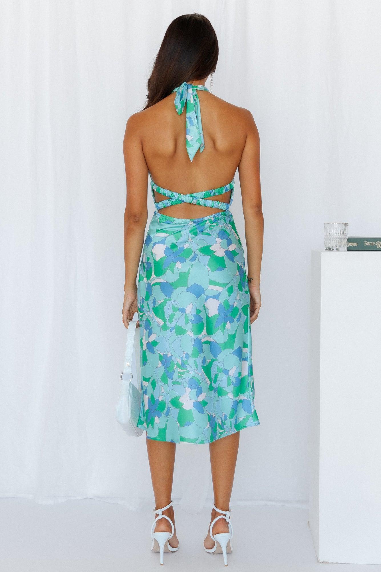 Funky Lover Midi Dress Green Product Image