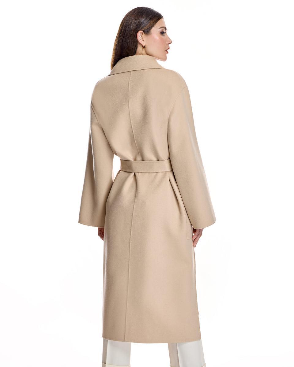 Wool blend Belted Trench Coat Product Image