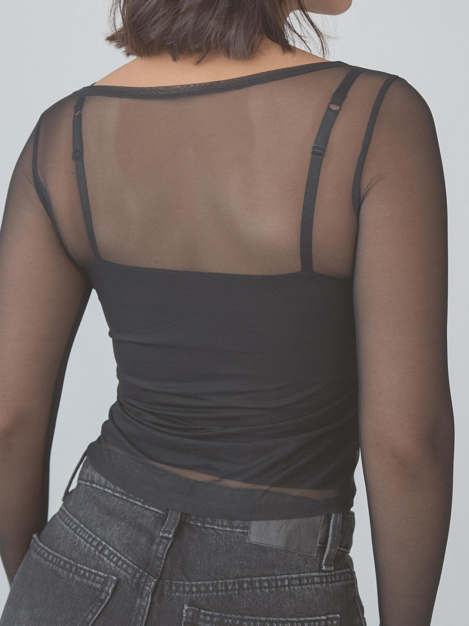 Two-Piece Mesh Long Sleeve Product Image