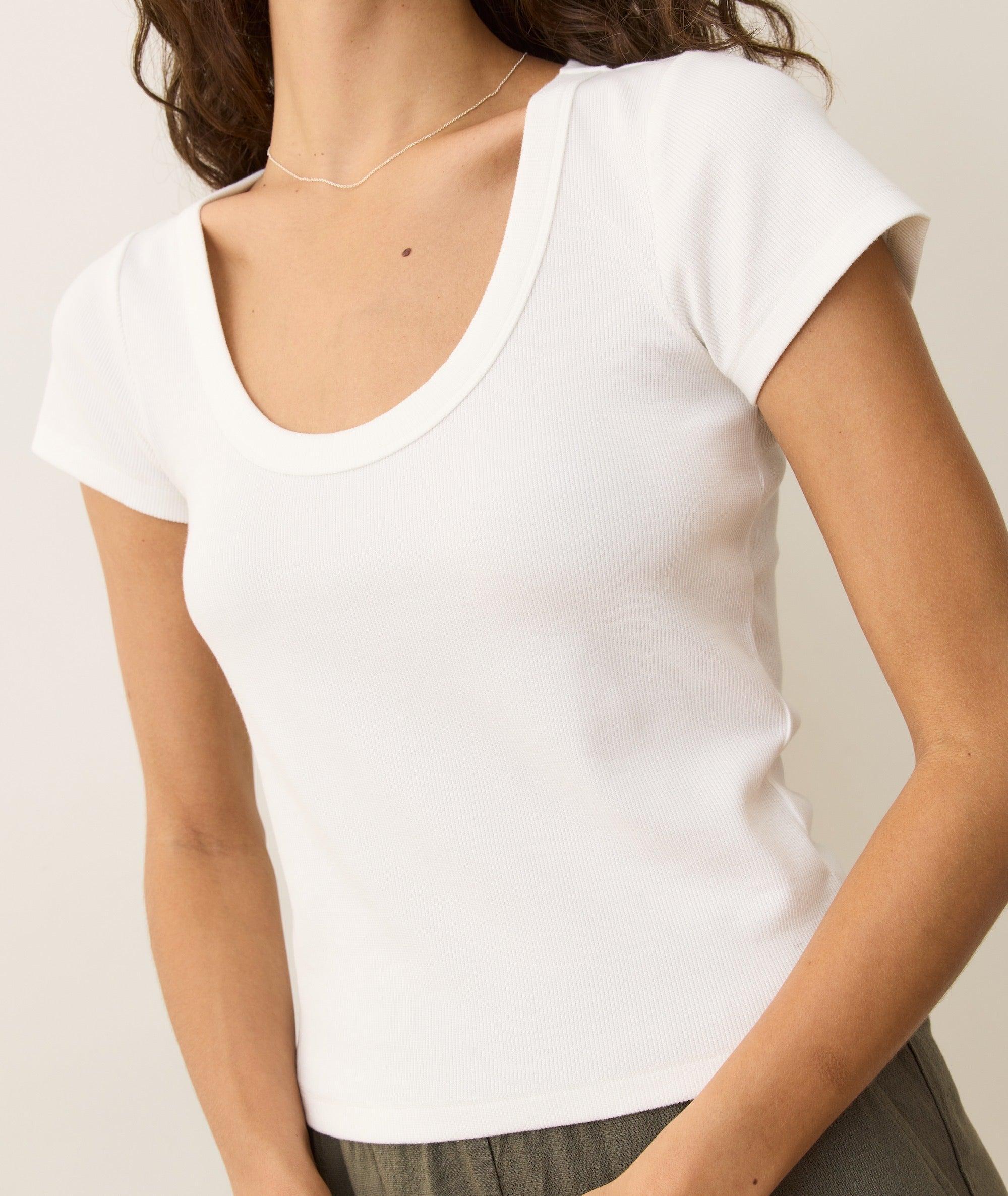 Lexi Rib Sun-In Scoop Tee Product Image