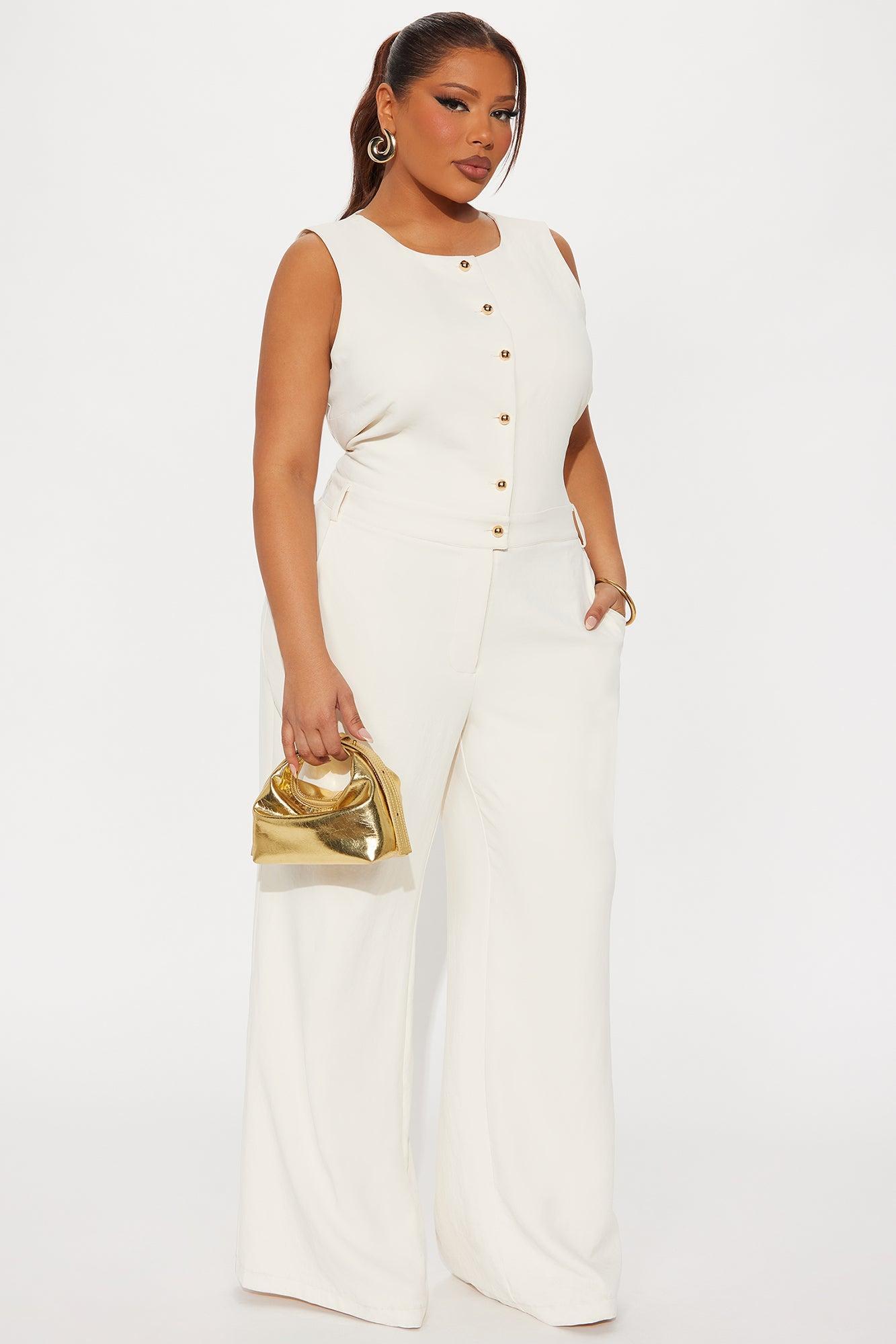 On Call Jumpsuit - Cream Product Image