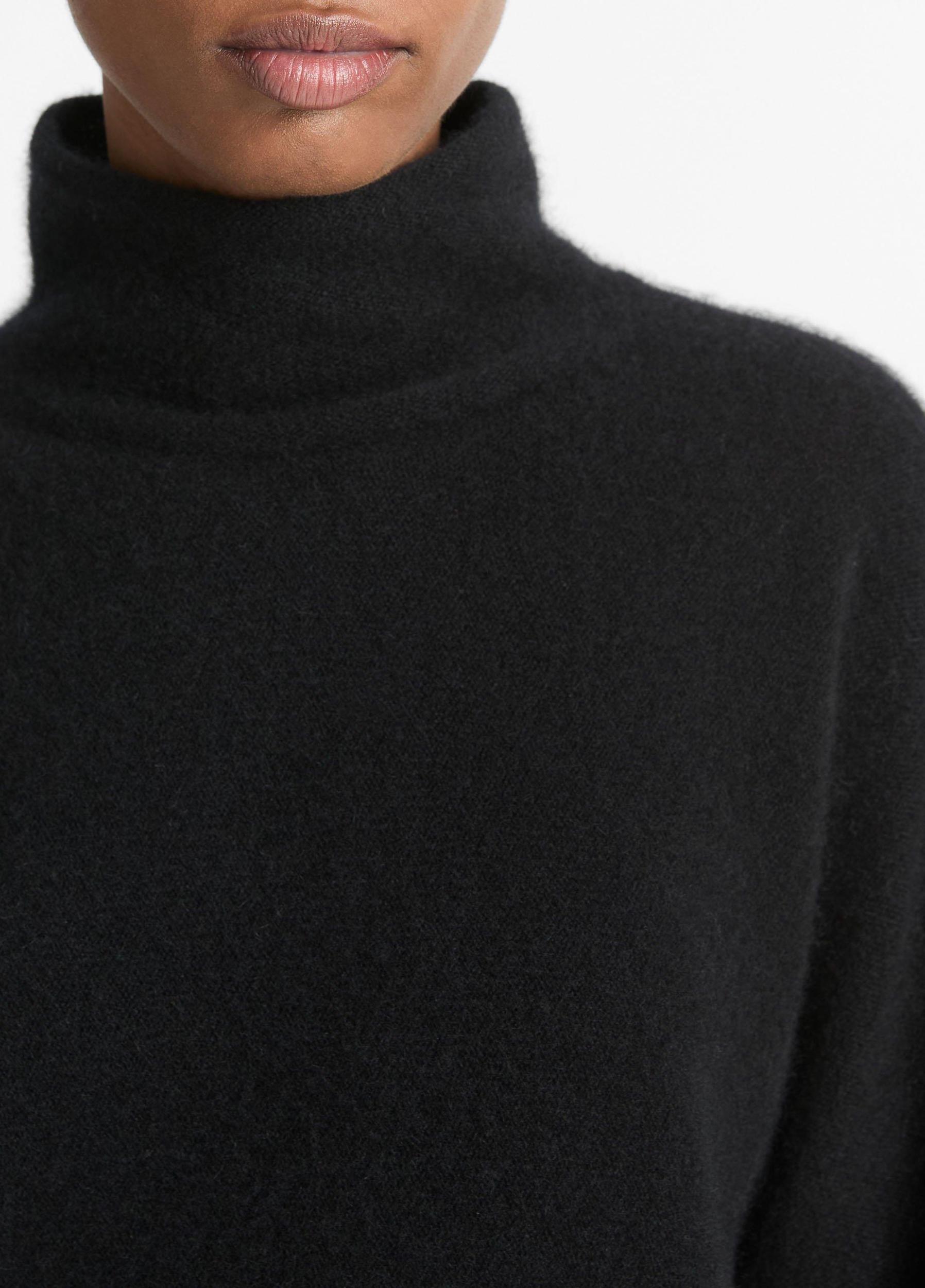 Cashmere Boxy Turtleneck Sweater Product Image