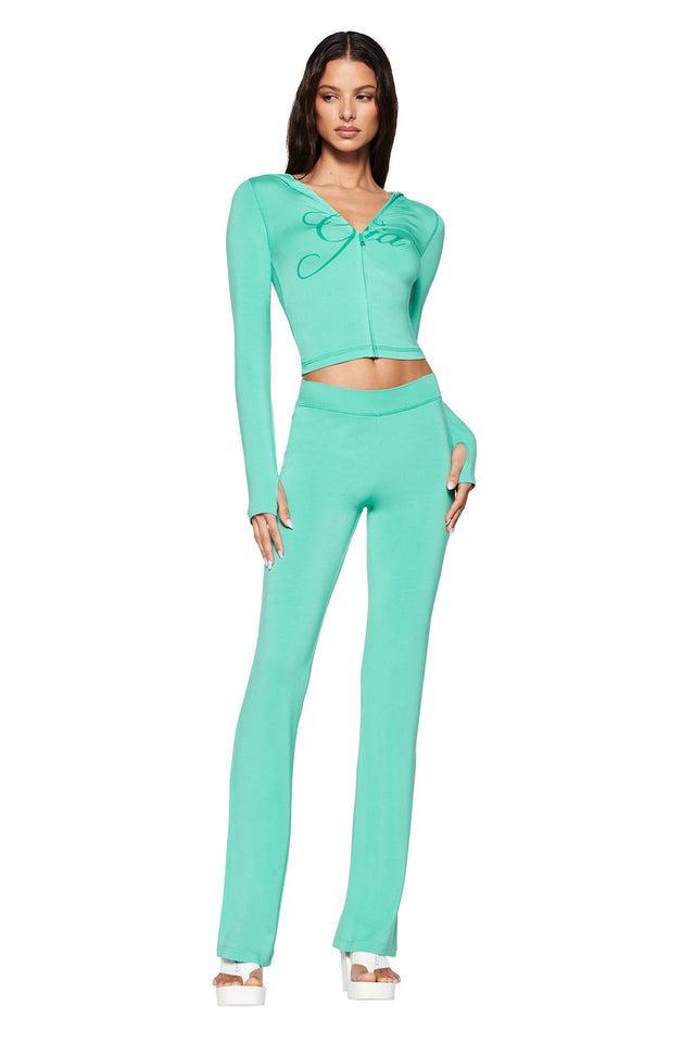 BLARE TRACKPANT - GREEN : TURQUOISE : TEAL Product Image