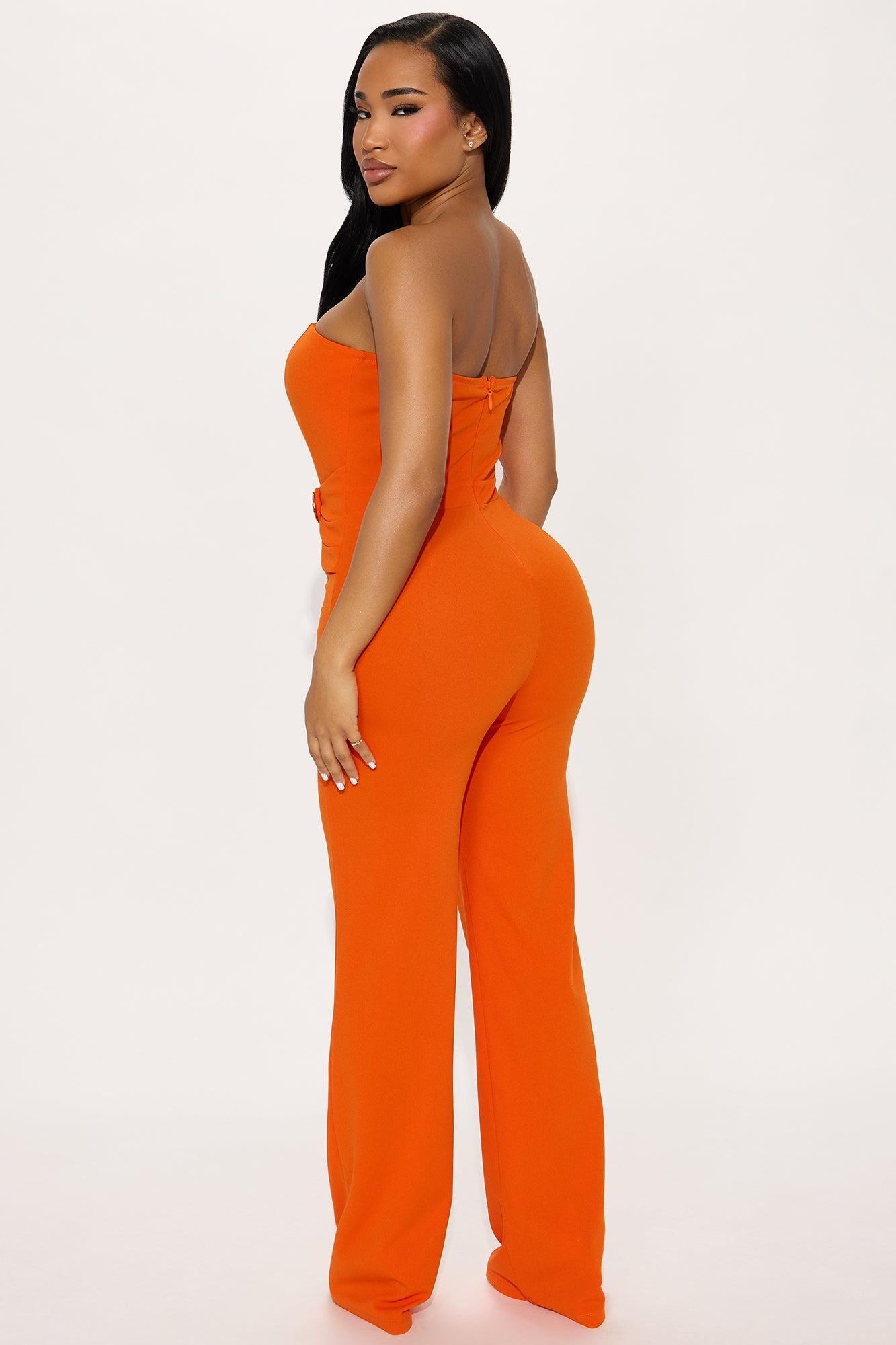 Perfect Persona Jumpsuit - Orange Product Image