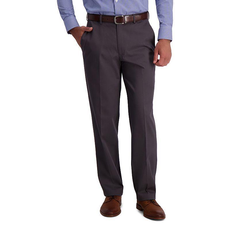 Haggar Mens Iron Free Premium Khaki Classic-Fit Flat-Front Pant Product Image