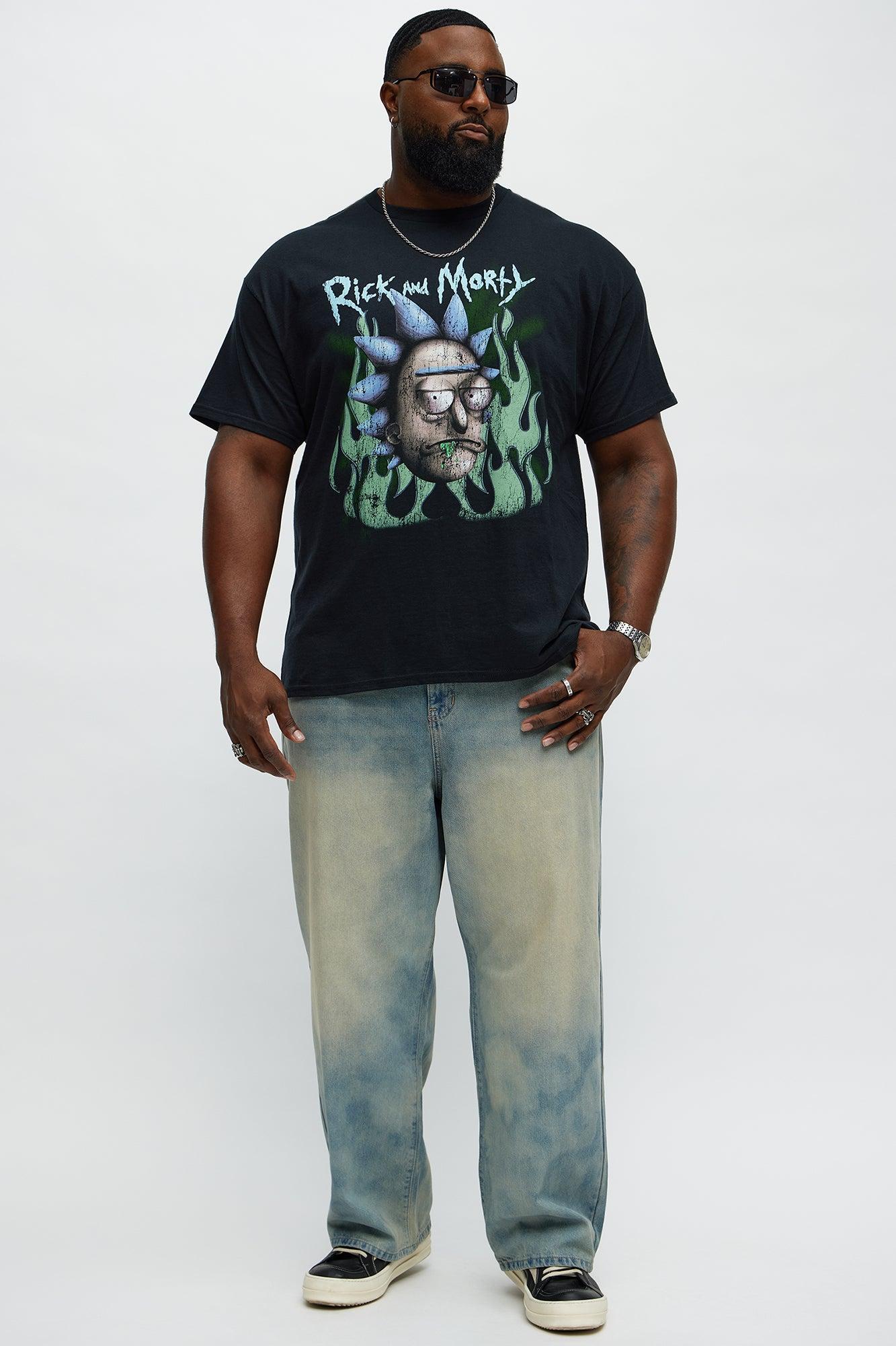 Rick & Morty Kanji Rick Sanchez Short Sleeve Tee - Black Male Product Image