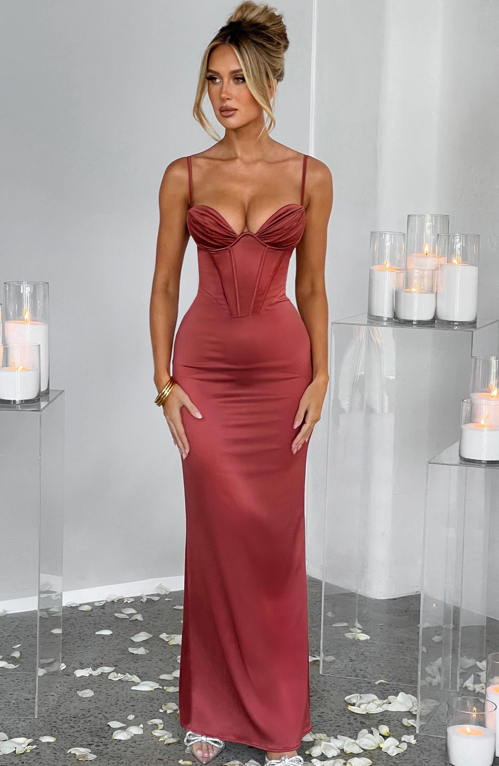 Onika Maxi Dress - Rust Product Image