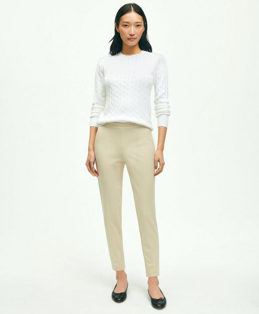 Side-Zip Stretch Cotton Pant Product Image