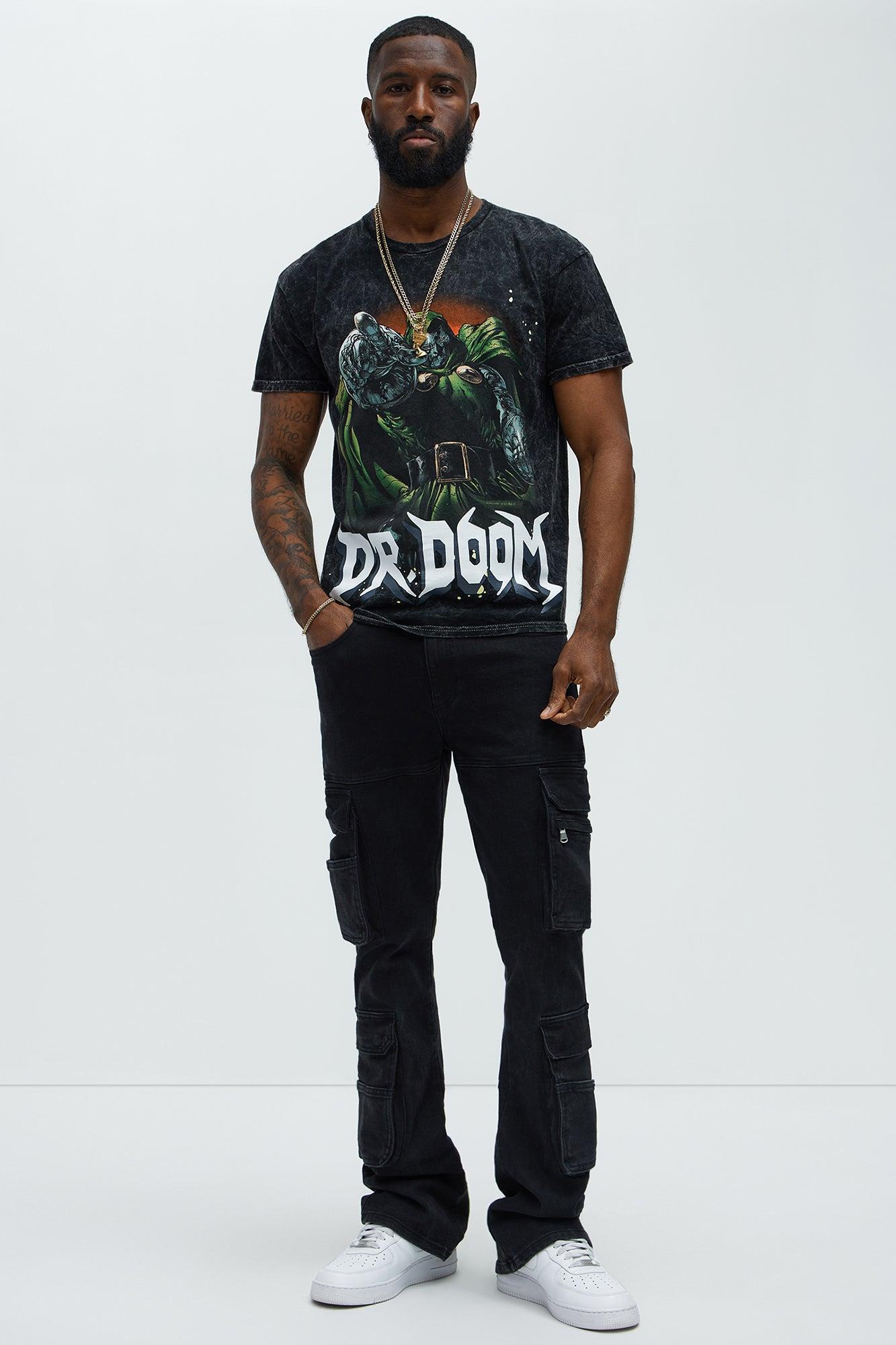 Marvel Dr. Doom Oversized Short Sleeve Tee - Black Wash Product Image