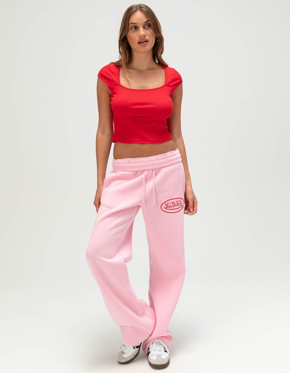 HEART & HIPS Square Neck Cap Sleeve Womens Top - RED Product Image