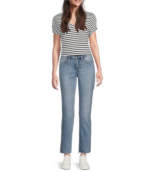 NYDJ Petite Size Sheri Lift Tuck® Frayed Hem Ankle Jean Product Image