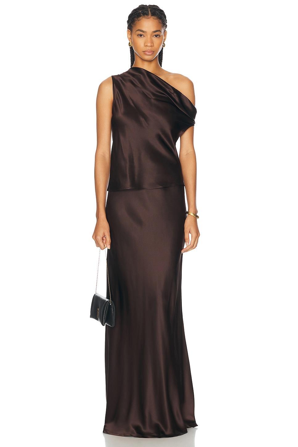 Silk Bias Off Shoulder Top Product Image