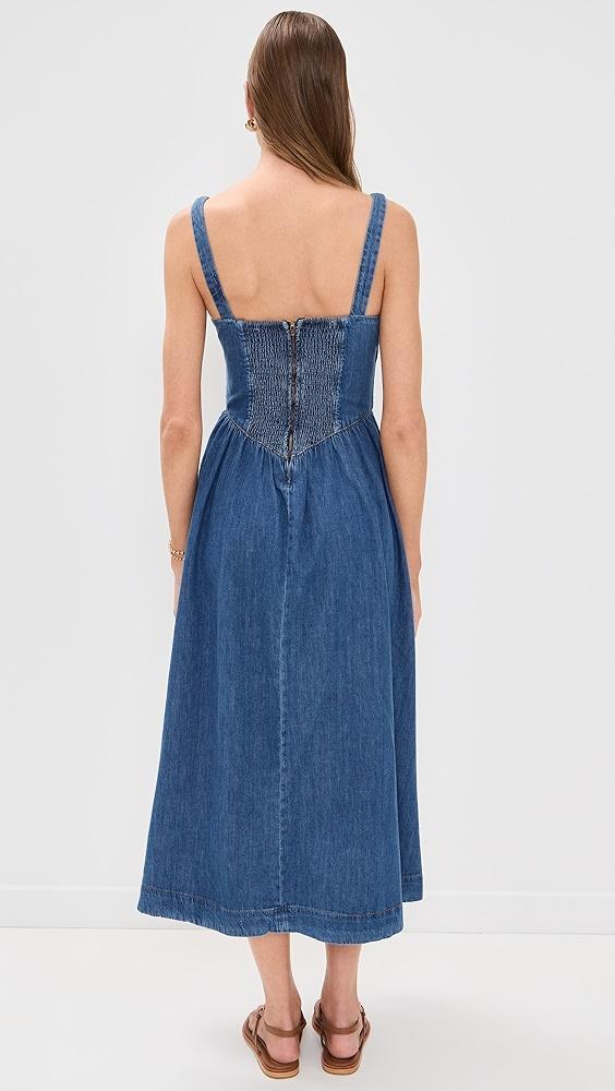 Reformation Balia Denim Midi Dress | Shopbop Product Image