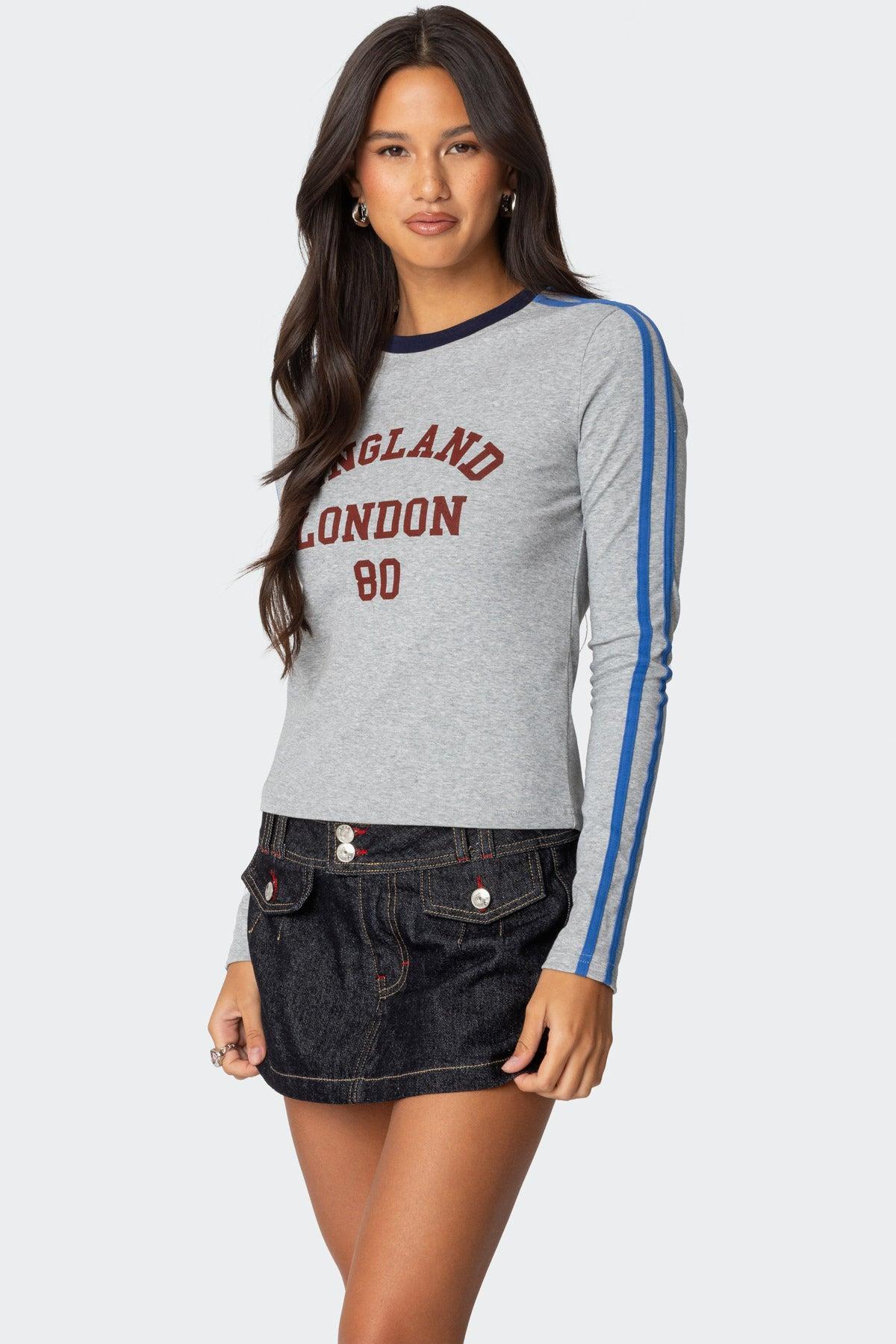 UK Contrast Stripe T Shirt Product Image