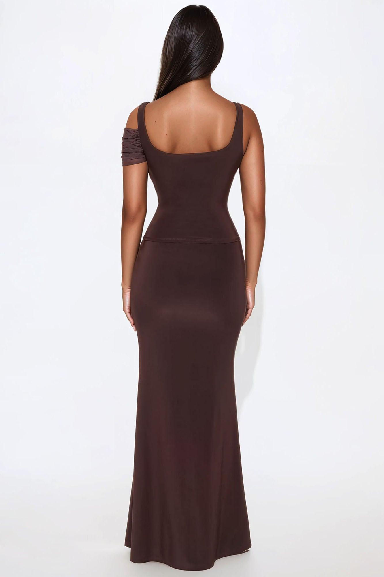 In My Maxi Skirt Set - Brown Product Image