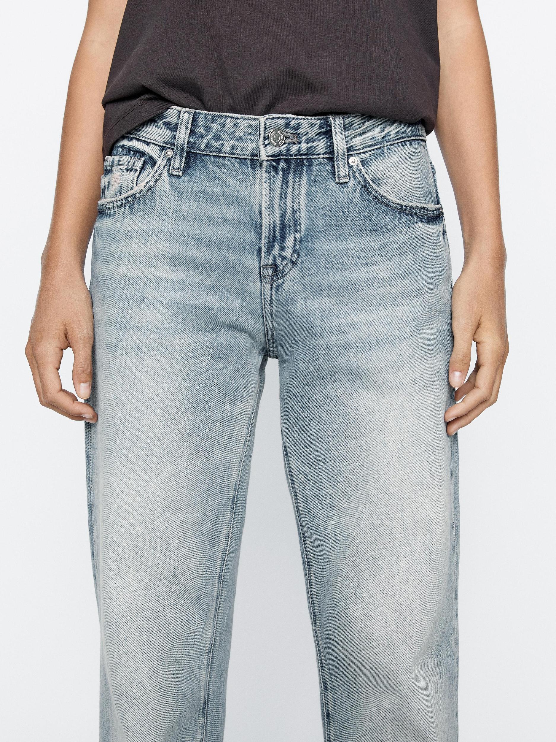Low-rise straight-leg jeans Product Image