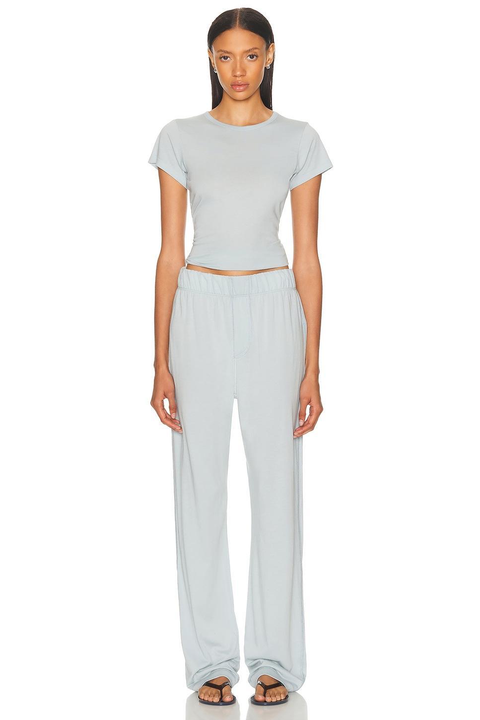 Fitted Crewneck Short Sleeve T-Shirt Product Image